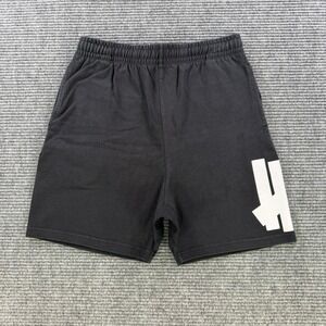 Undefeated 5-Strike Logo Sweat Shorts Mens Medium Black Cotton Athletic Gym